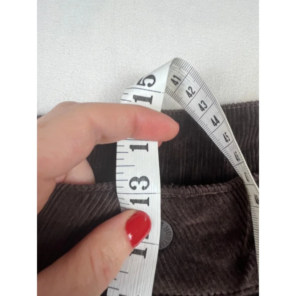 The North Face Utility Cord Pant Coal Brown Corduroy Cargo Womens 12 NF0A85YZ‎